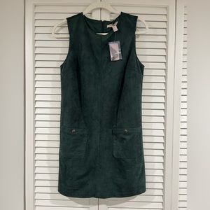 NWT Suede Hunter Green Short Dress